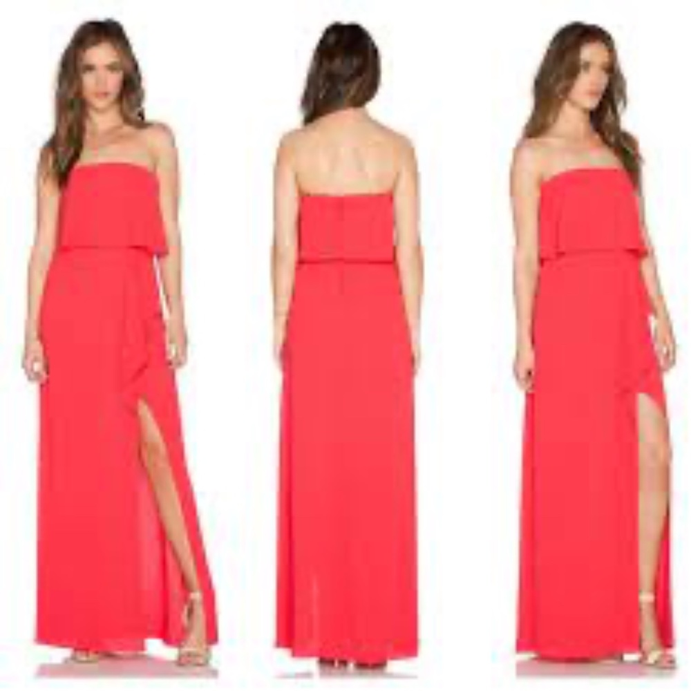NWT BCBG Max Azria Felicity Strapless Gown - Lipstick Red